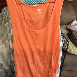 Maternity orange tank top